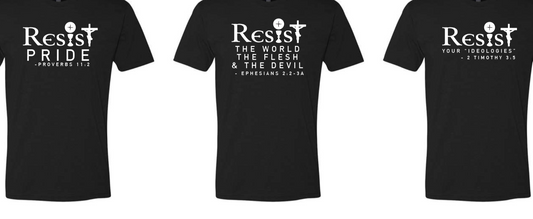RESiSt "Statement" (w/ related Bible Verse) T-Shirts *COMING SOON*